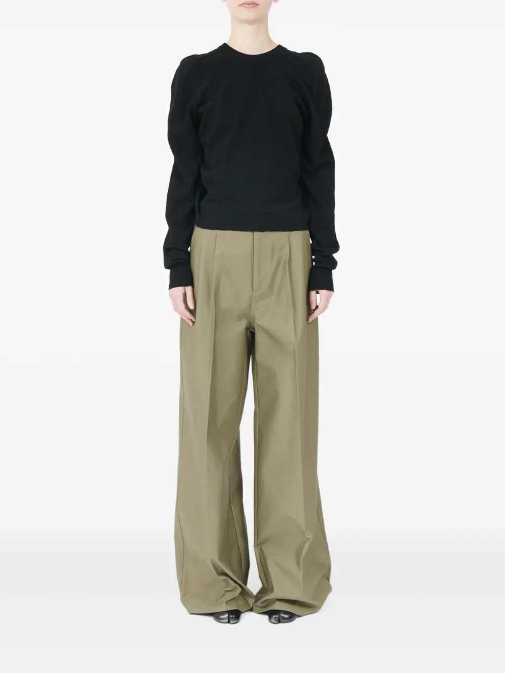 Maison Margiela puff-shoulder wool sweater | Sweaters | Image 2