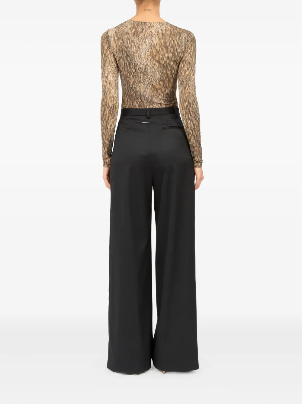 MM6 Maison Margiela Pantalon Zwart