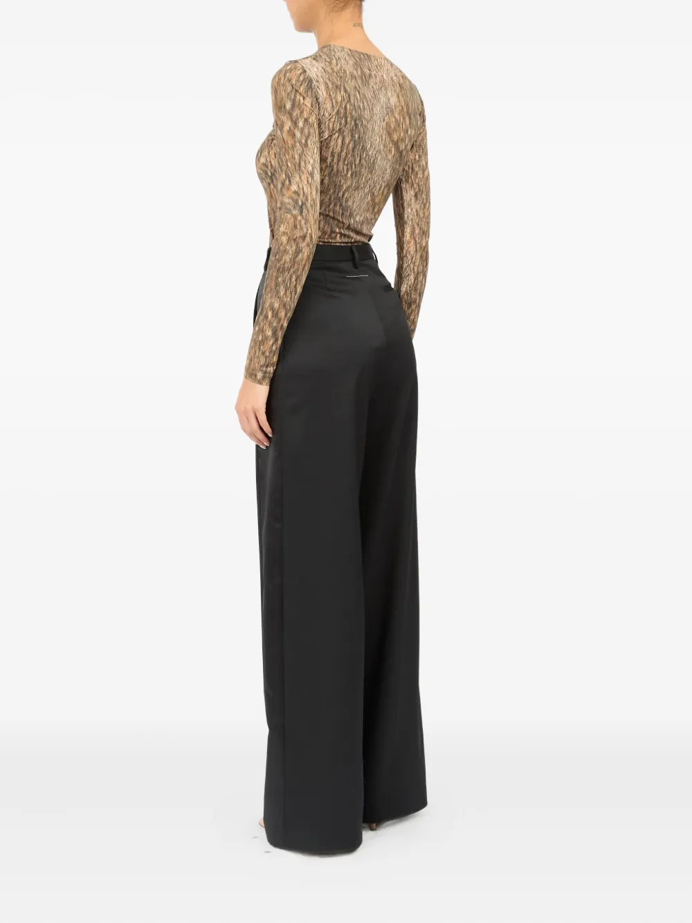MM6 Maison Margiela Pantalon Zwart