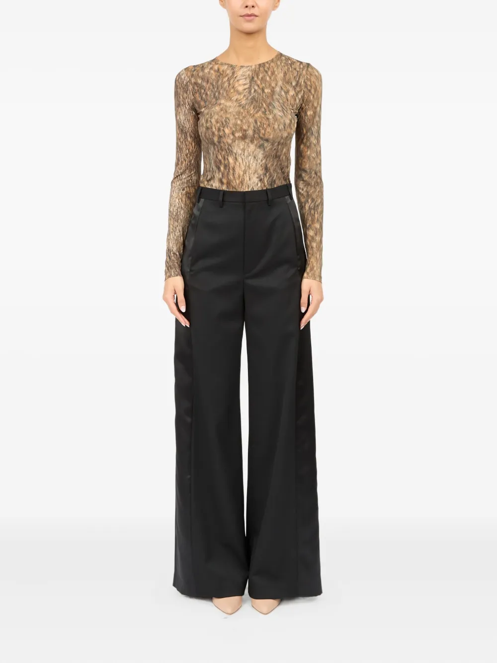 MM6 Maison Margiela Pantalon - Zwart