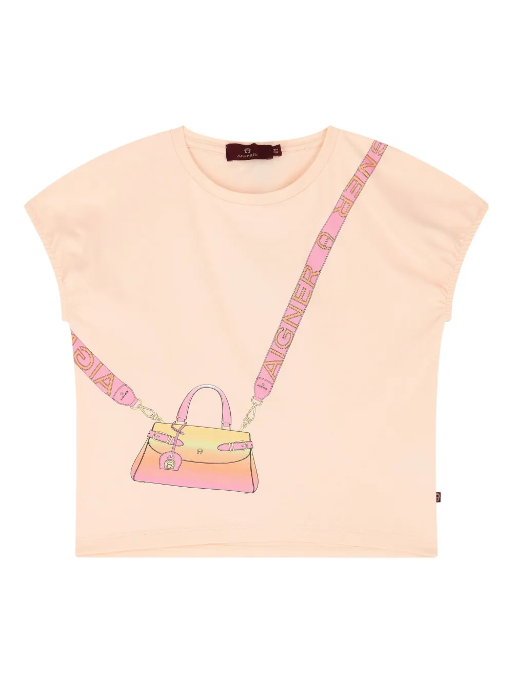 Aigner Kids graphic-print short-sleeve T-shirt - ピンク Aigner Kids graphic-print short-sleeve T-shirt - ピンク