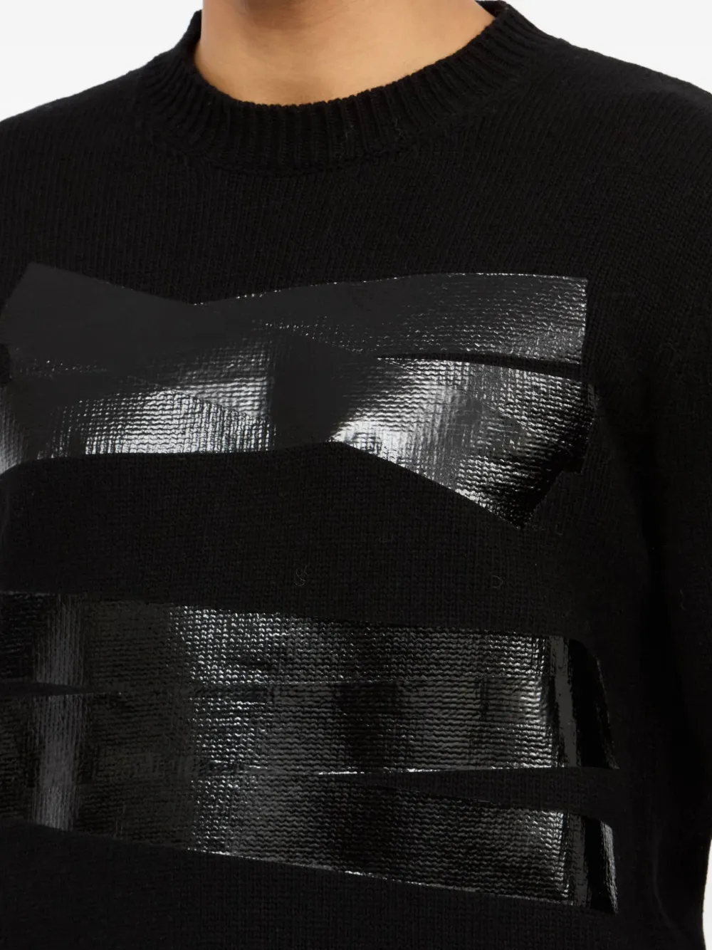 Maison Margiela ストライプセーター MM6 Maison Margiela ストライプ セーター | ブラック | FARFETCH JP