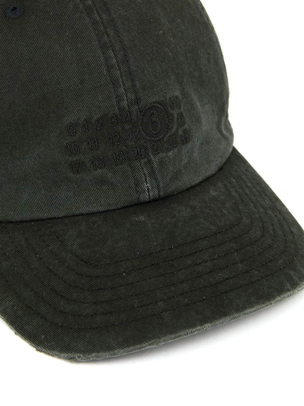 MM6 Maison Margiela Katoenen honkbalpet Zwart