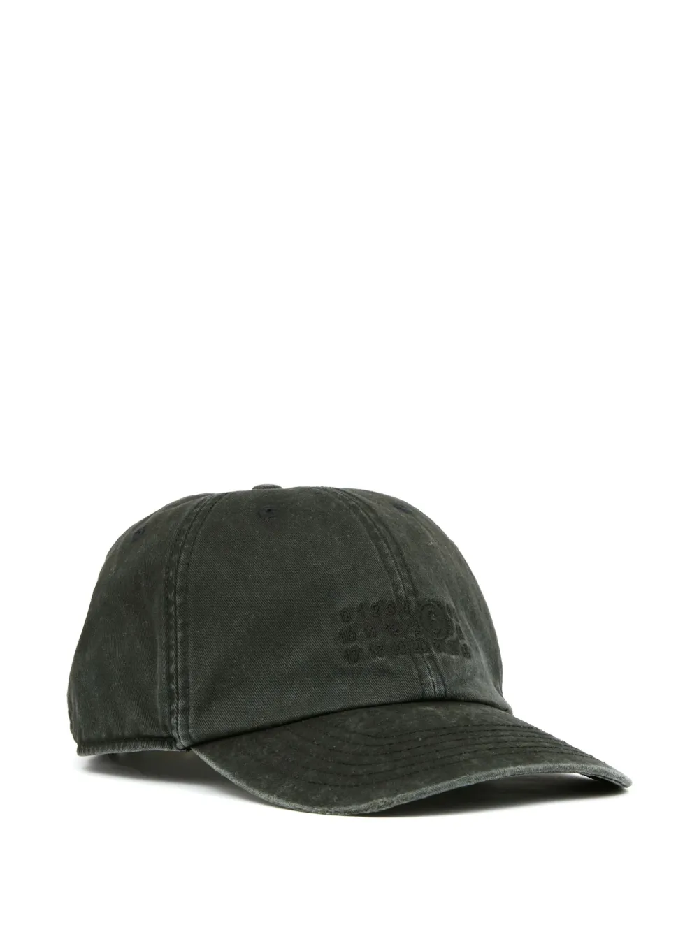 MM6 Maison Margiela Katoenen honkbalpet Zwart
