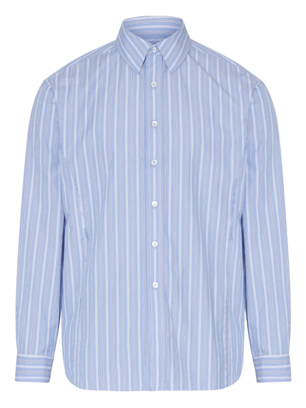 striped long-sleeved shirt