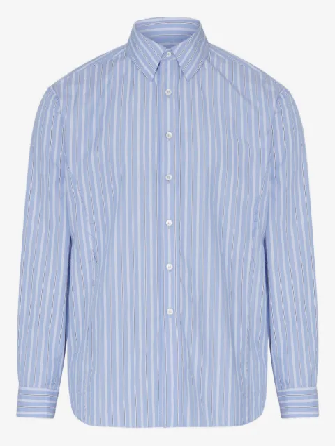 Maison Margiela striped long-sleeved shirt