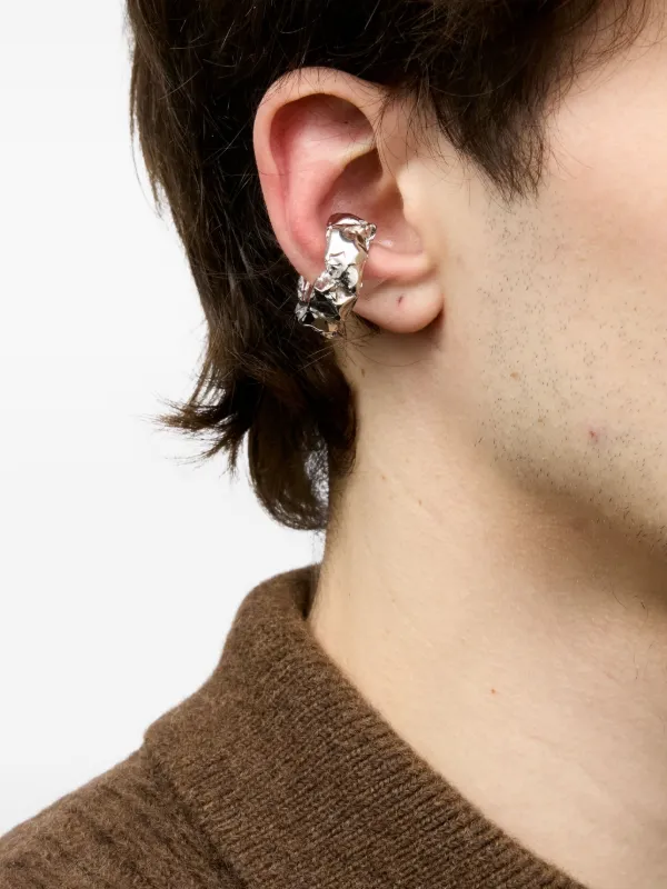 MM6 Maison Margiela スカルプチャー イヤーカフ | シルバー