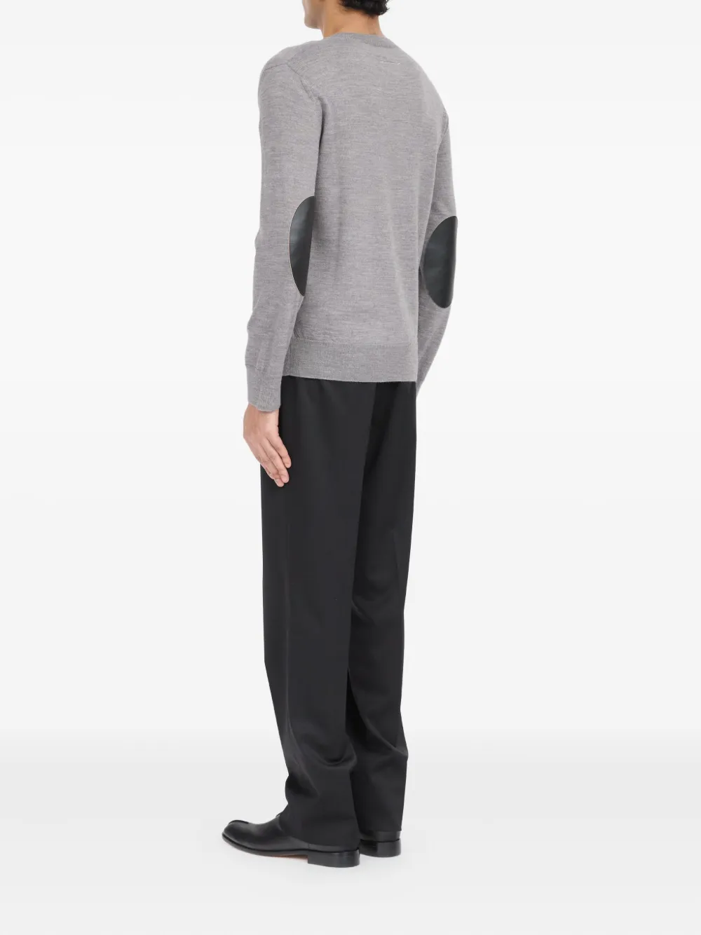 MM6 Maison Margiela crew-neck knitted sweater Grijs