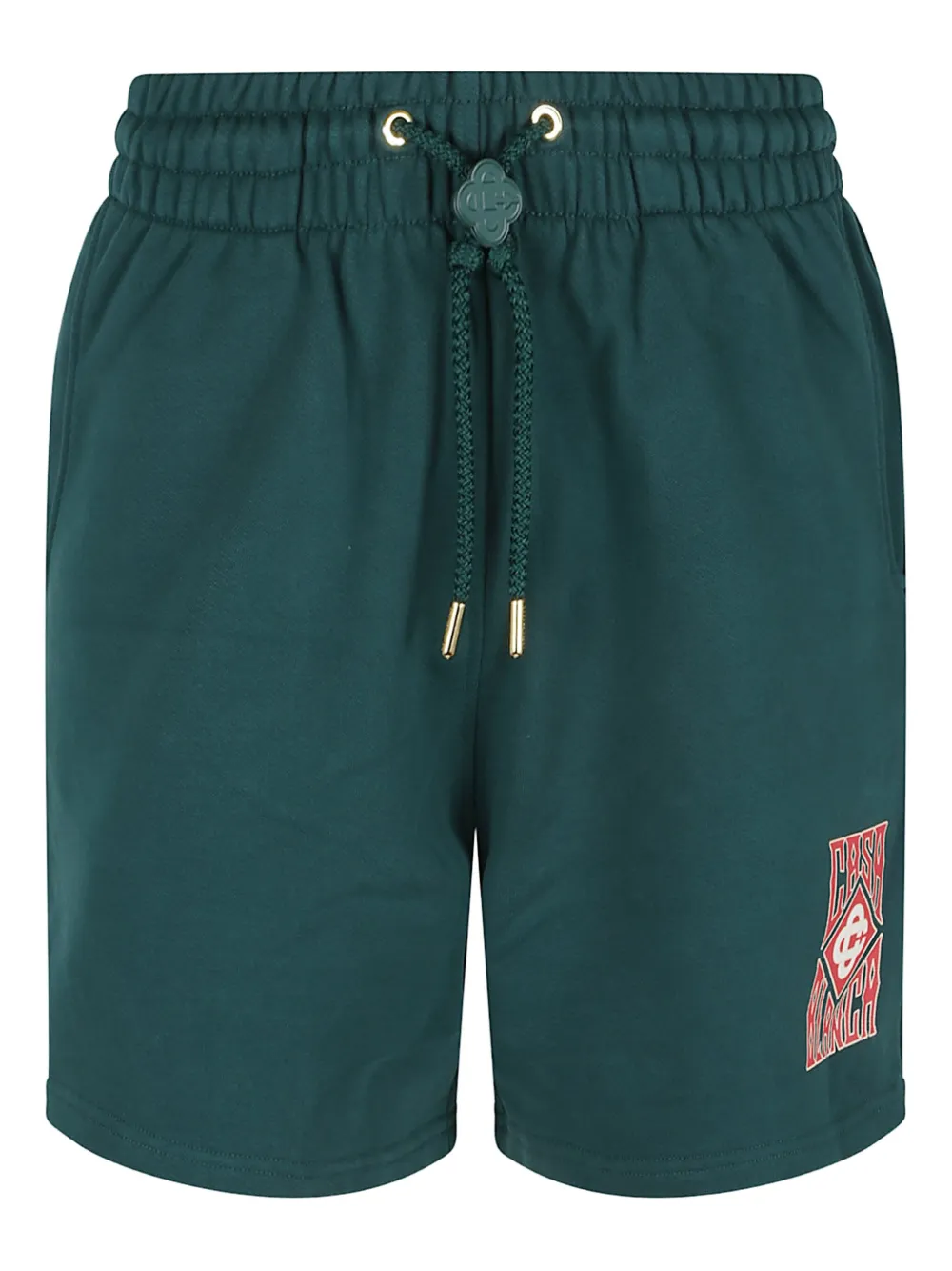 Casablanca Gothic Stacked shorts met logo Groen