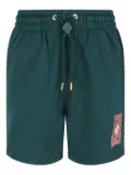 Casablanca Gothic Stacked Logo shorts - Green