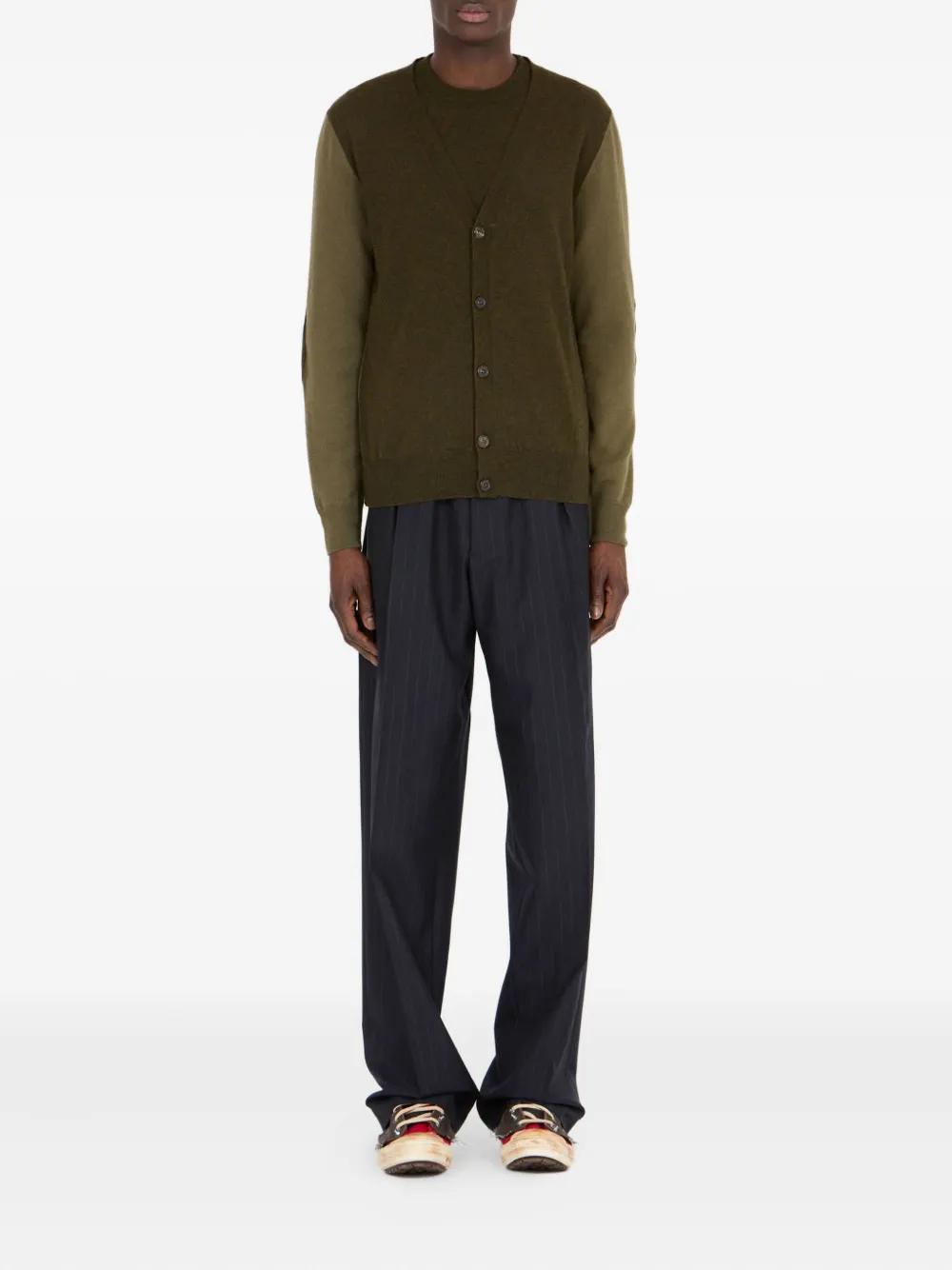 Maison Margiela elbow-patch wool cardigan | Cardigans | Image 2