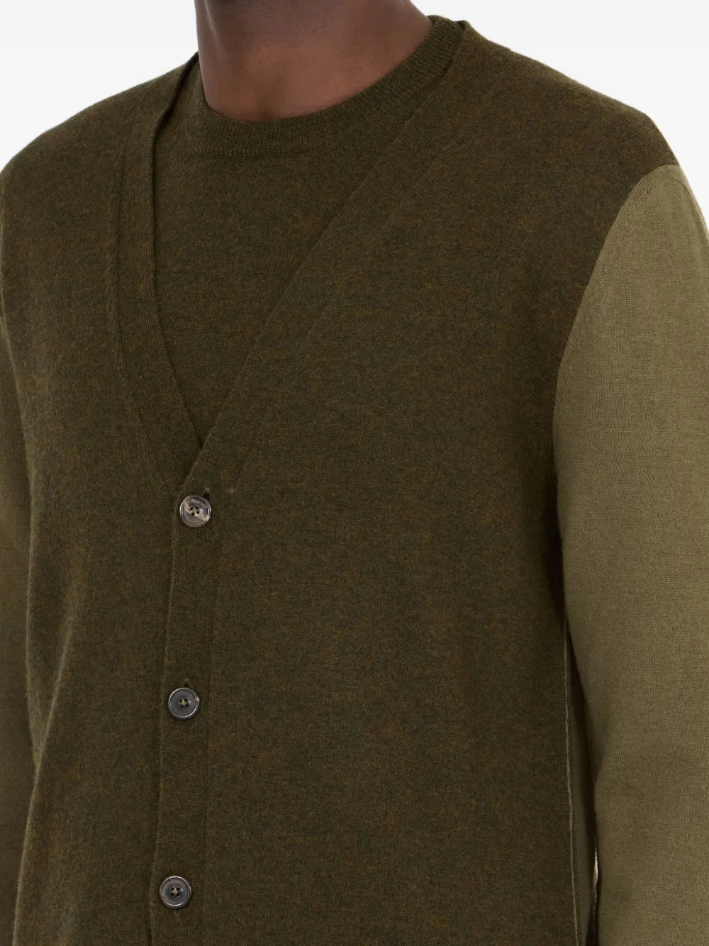 Maison Margiela Vest met patch Groen