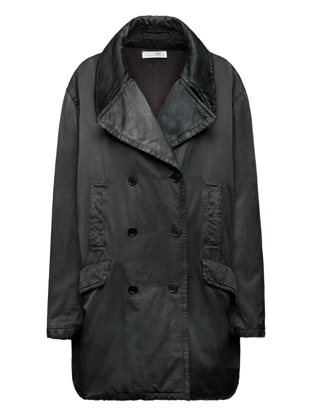 MM6 Maison Margiela ダブルコート - ブラック MM6 Maison Margiela ダブルコート - ブラック