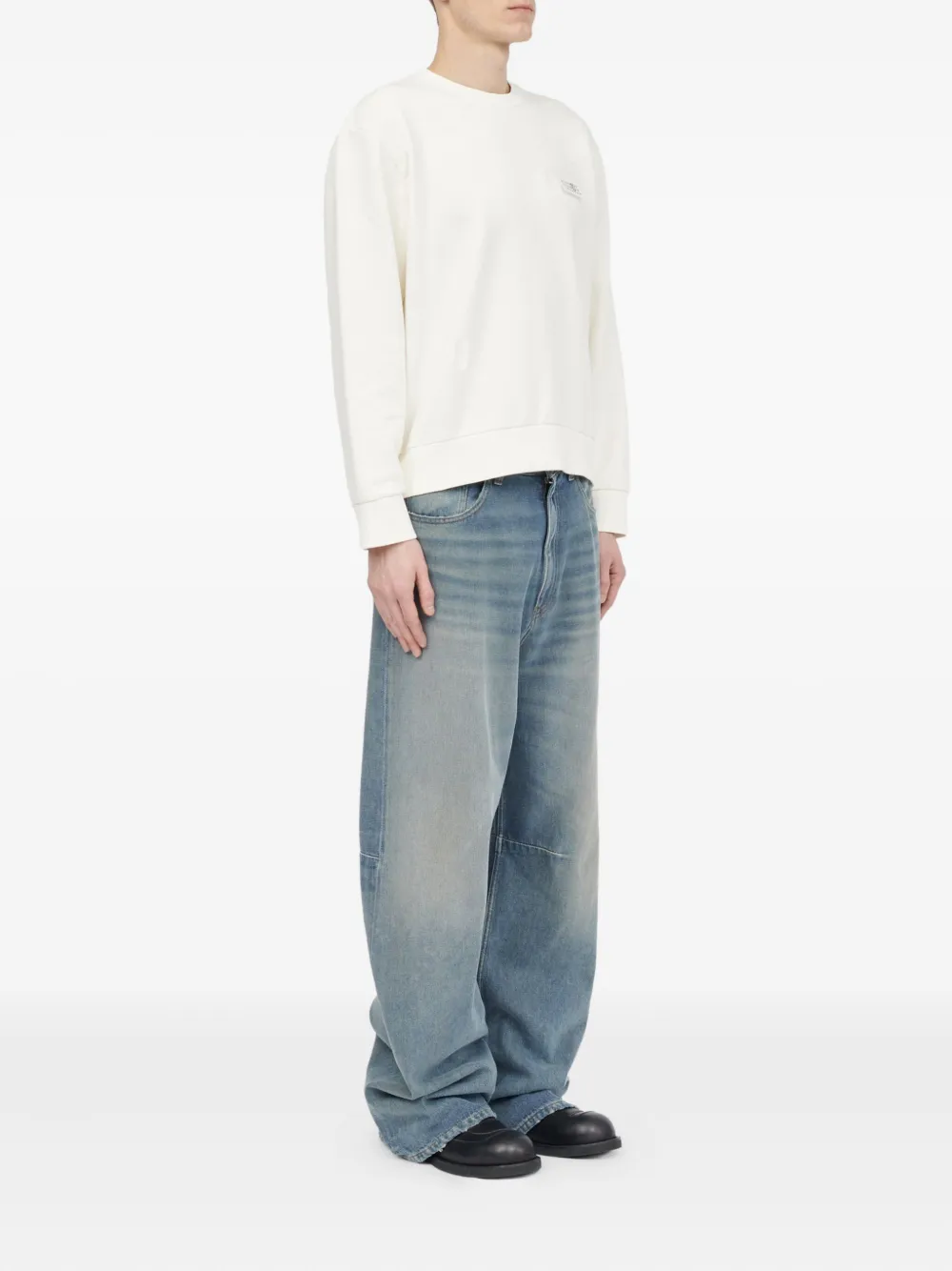 MM6 Maison Margiela Sweater met logopatch Wit