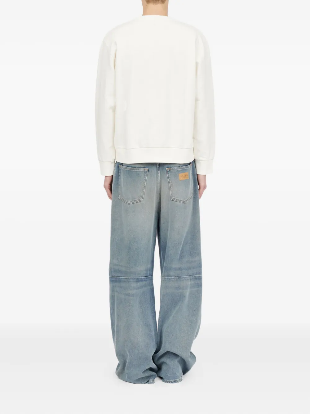 MM6 Maison Margiela Sweater met logopatch Wit