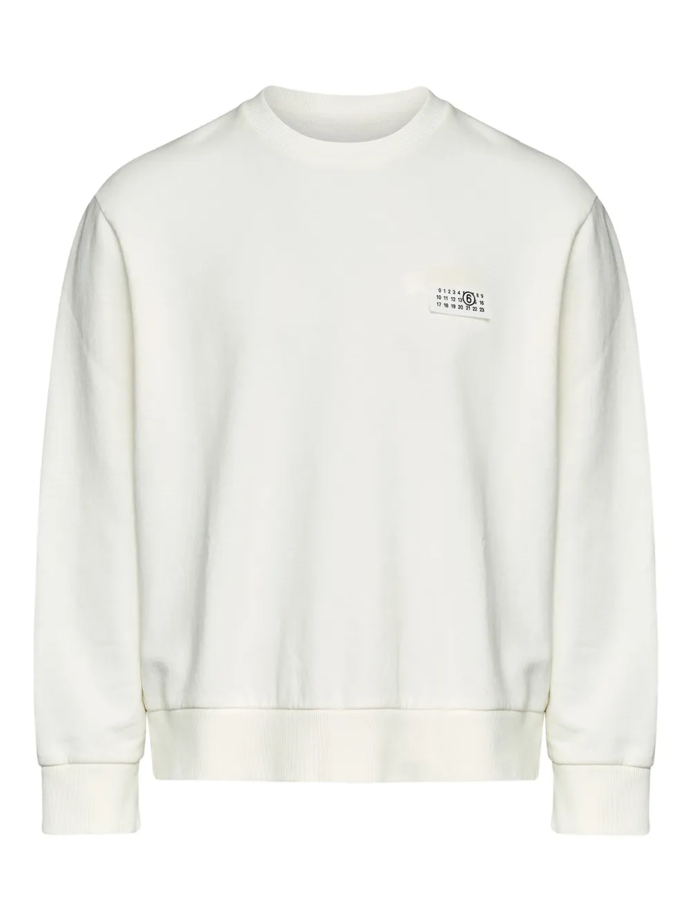 MM6 Maison Margiela Sweater met logopatch Wit