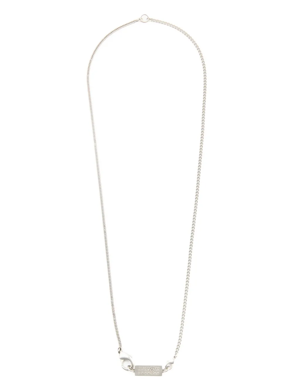 MM6 Maison Margiela ナンバーモチーフ ネックレス | シルバートーン | Image 1