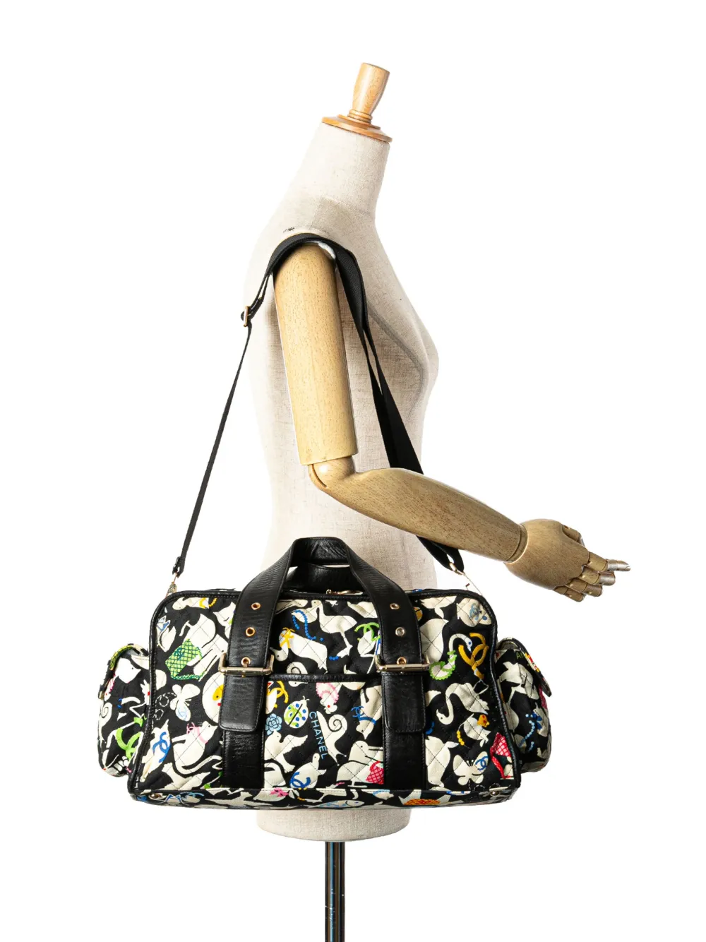 CHANEL Pre-Owned 2006-2008 Canvas Baby Animals Diaper Bag travel bag | Pre-Owned | Image 2