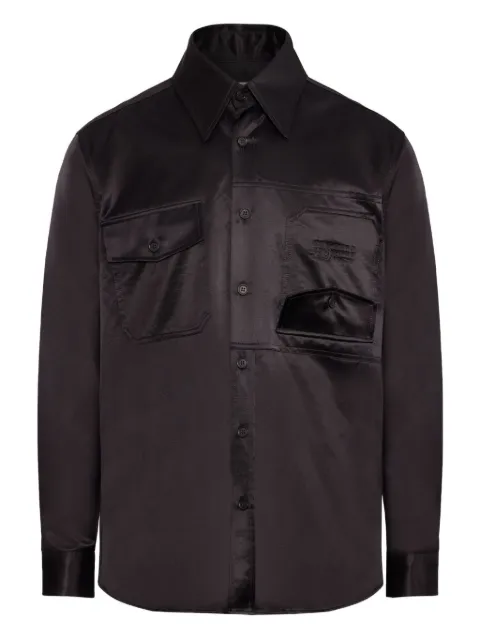 MM6 Maison Margiela satin button-up shirt