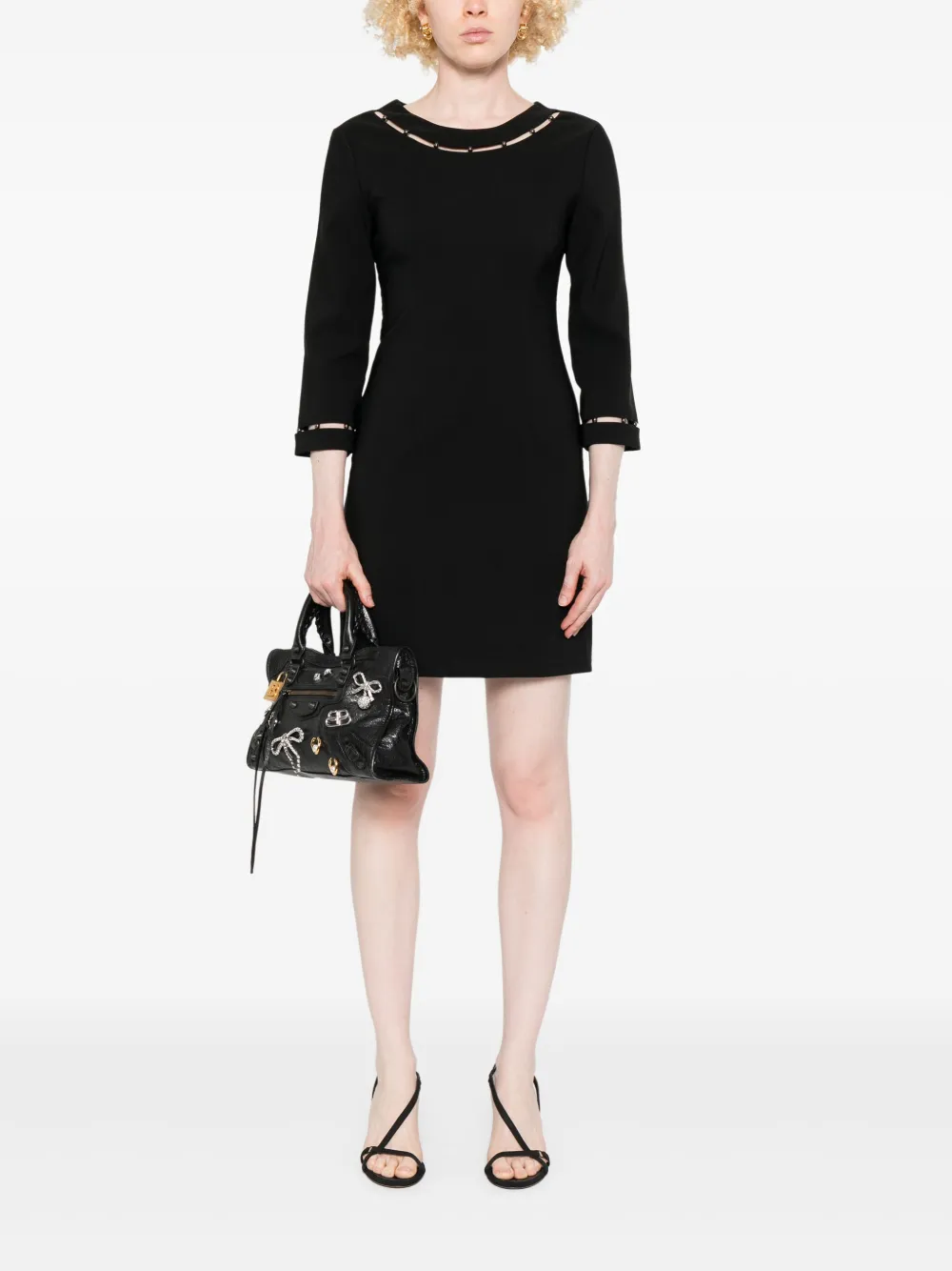 LIU JO Mini-jurk met kralendetail - Zwart