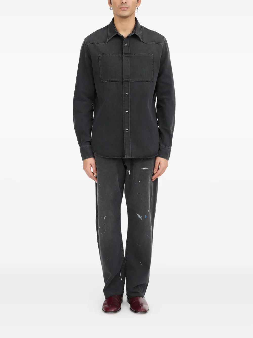 MM6 Maison Margiela 棉牛仔衬衫 | Image 2