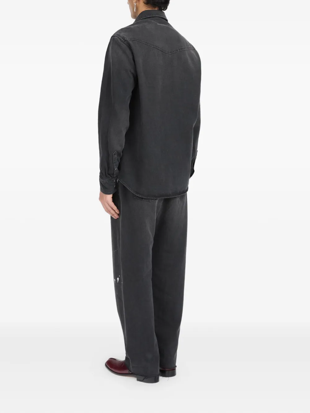 MM6 Maison Margiela Denim overhemd Zwart