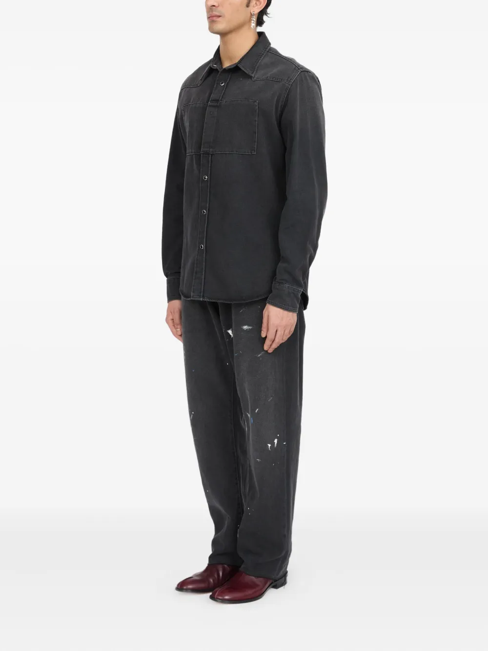 MM6메종마르지엘라 MM6메종마르지엘라 코튼 데님 셔츠 SH0DT0031M30011 SH0DT0031M30011