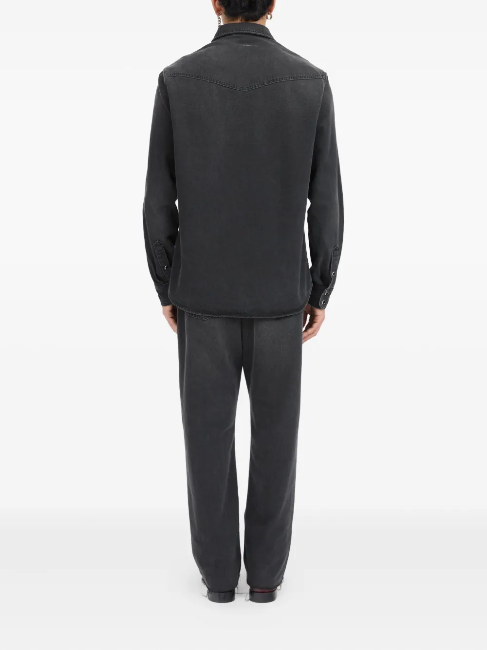 MM6 Maison Margiela Denim overhemd Zwart