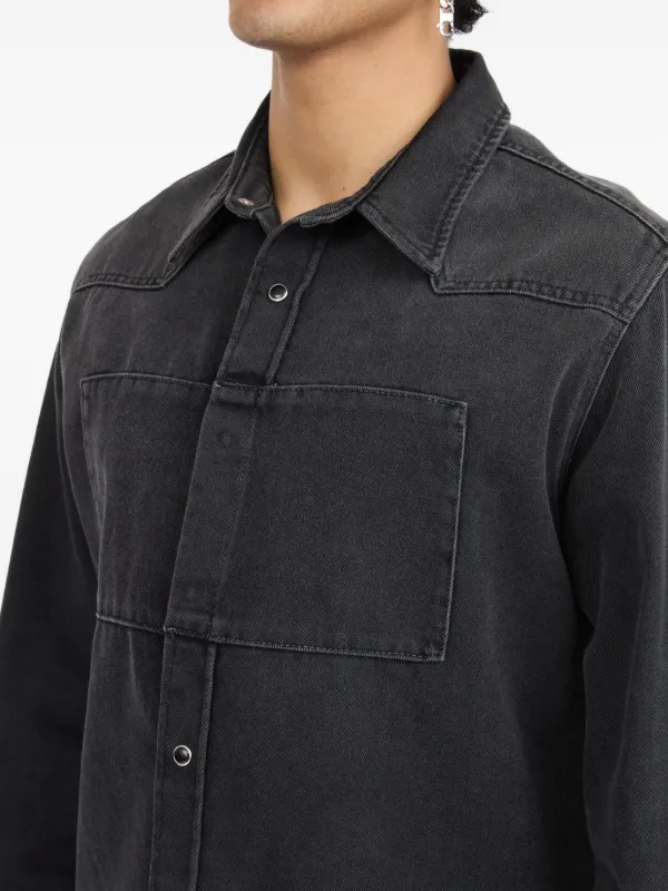 MM6 Maison Margiela デニムシャツ | ブラック | FARFETCH JP
