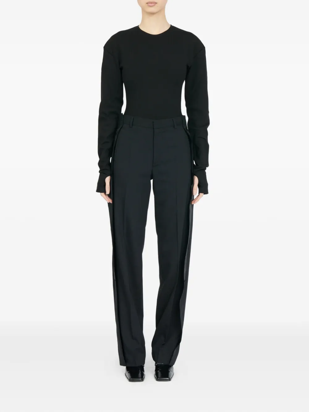 MM6 Maison Margiela Wollen broek - Zwart
