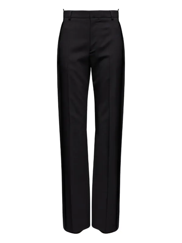 MM6 Maison Margiela ウールパンツ | ブラック | FARFETCH JP