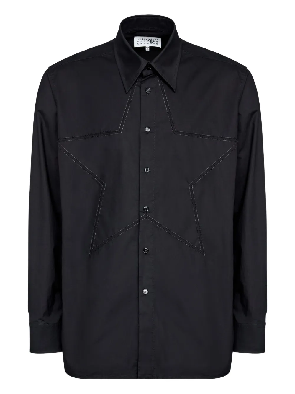 MM6 Maison Margiela Katoenen overhemd Zwart