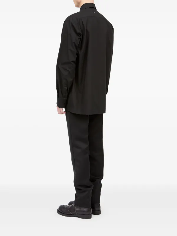 MM6 Maison Margiela コットン シャツ | ブラック | FARFETCH JP