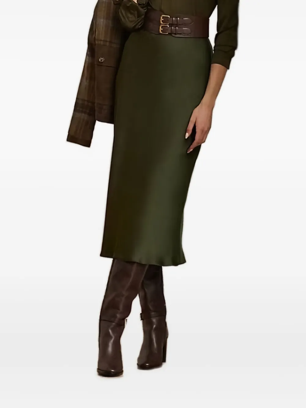 Lauren Ralph Lauren High waist rok Groen