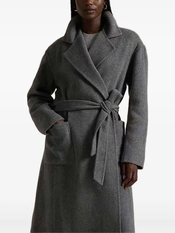 [POLO RALPH LAUREN] Pコート グレー Lサイズ Polo Ralph Lauren Wool Coat | Grey | FARFETCH