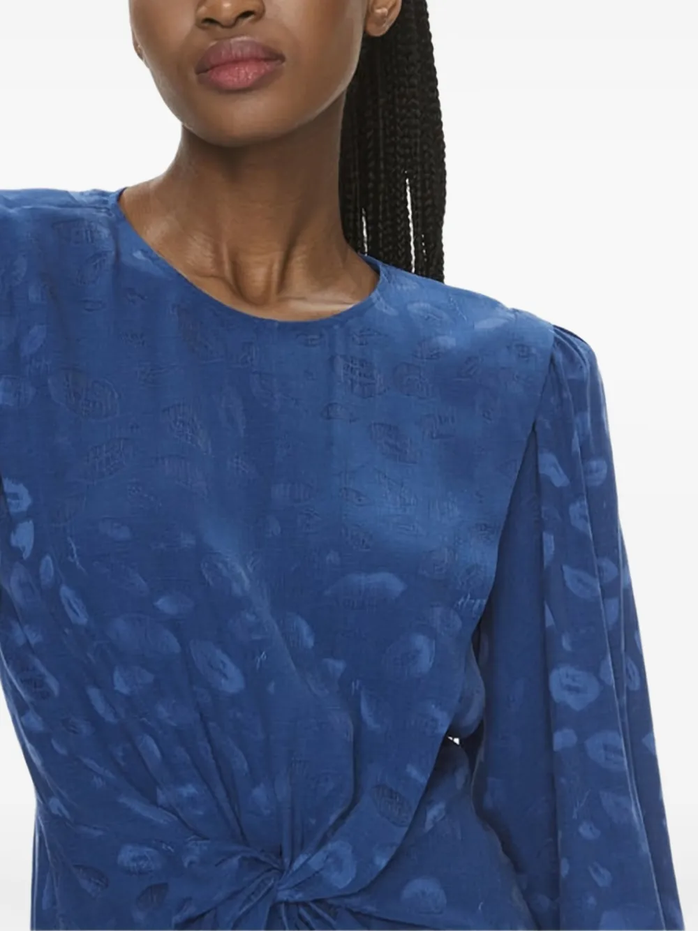Shop Hugo Boss Jacquard Midid Dress