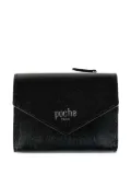 Poche Paris logo-stamp wallet - Black