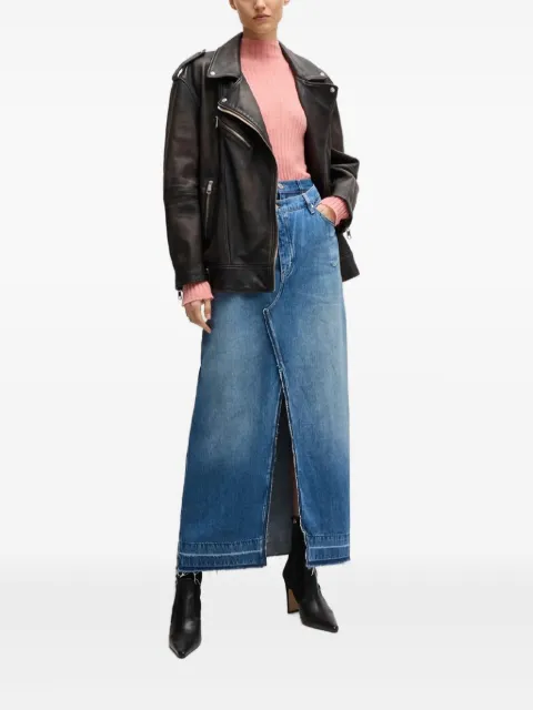 BOSS denim maxi skirt