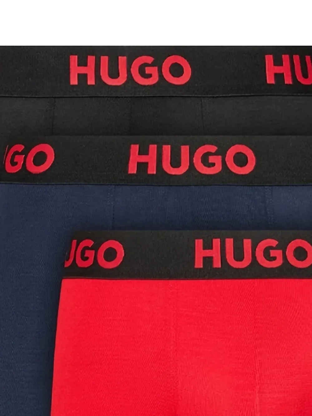 BOSS Drie boxershorts met logoband Zwart