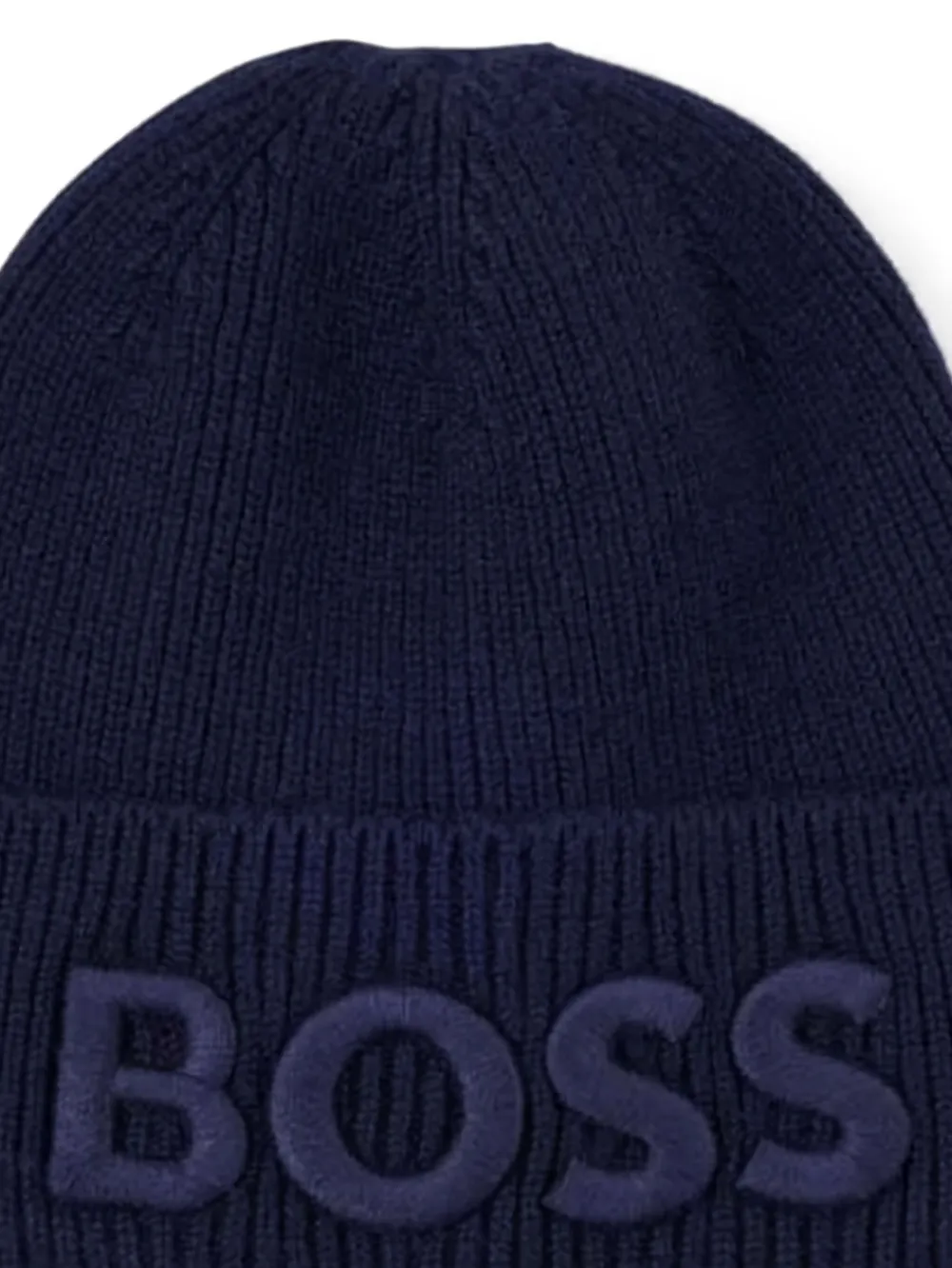 Hugo Boss Logo-embroidered Beanie