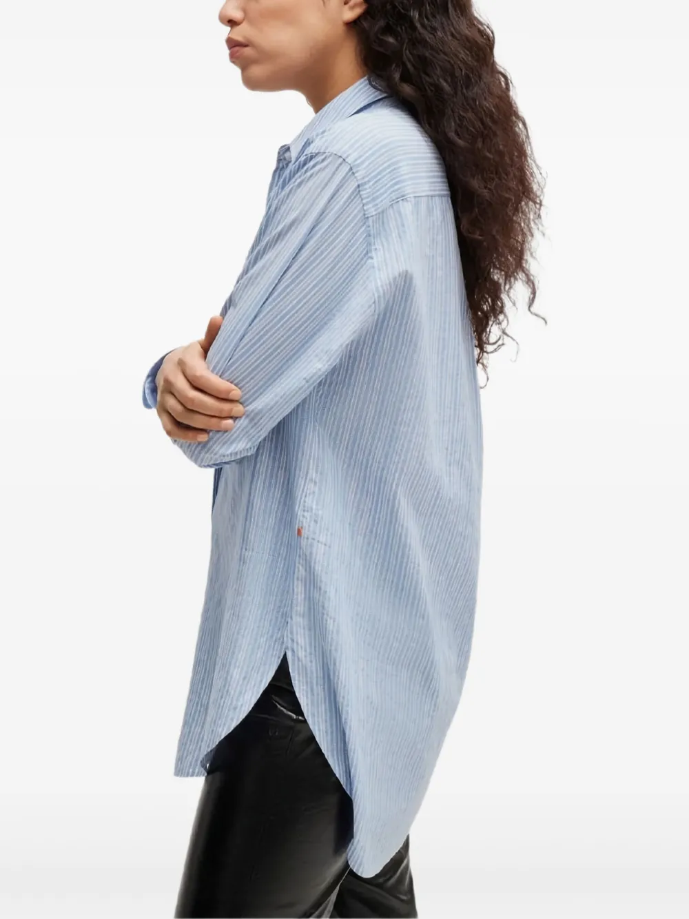 BOSS Gestreept blouse Blauw