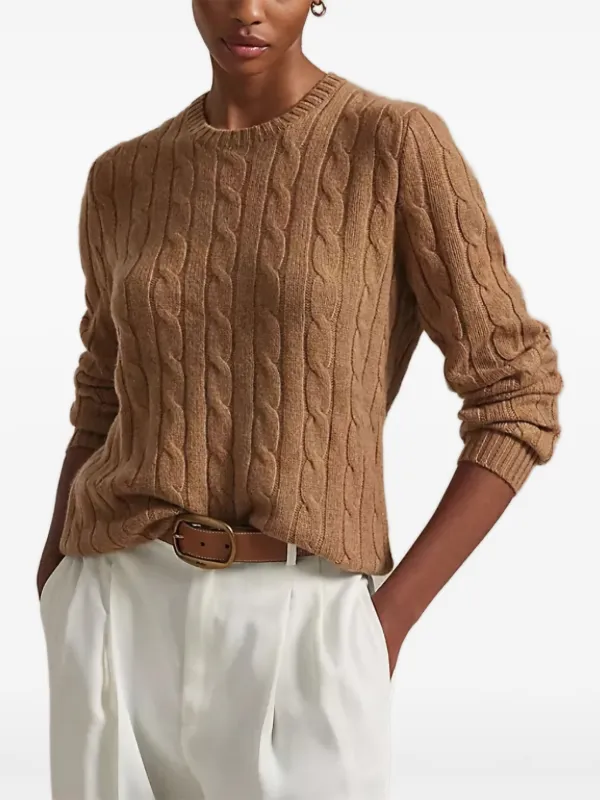 Polo by Ralph Lauren ケーブルセーター　Mサイズ　ブラウン系 Polo Ralph Lauren ケーブルニット セーター | ブラウン | FARFETCH JP