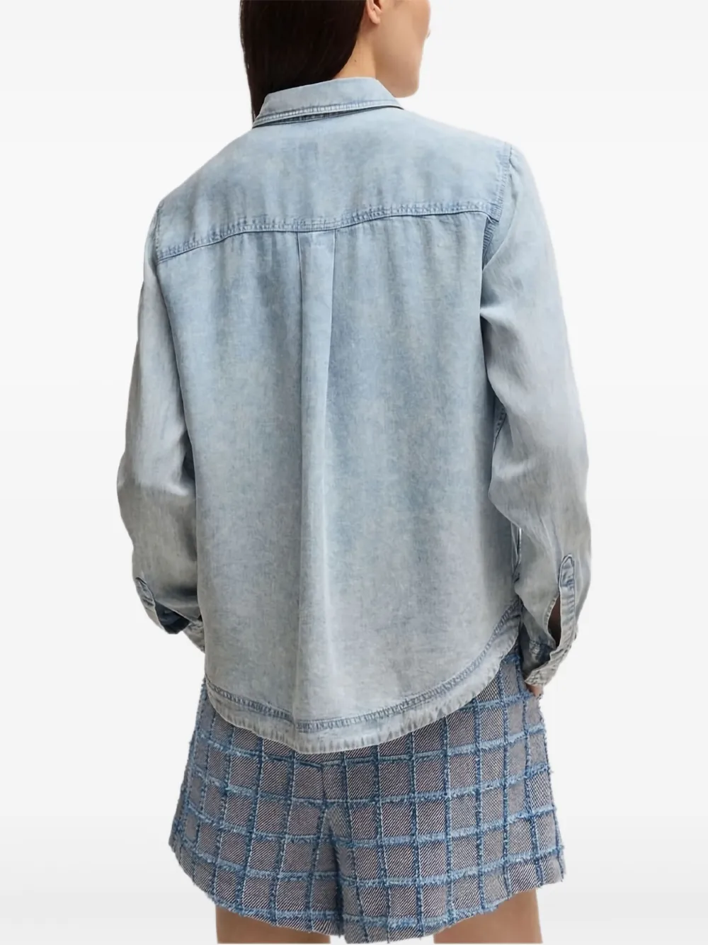 BOSS chest-pocket shirt - Blauw