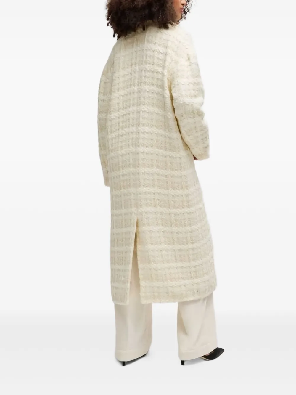 BOSS Bouclé jas Beige
