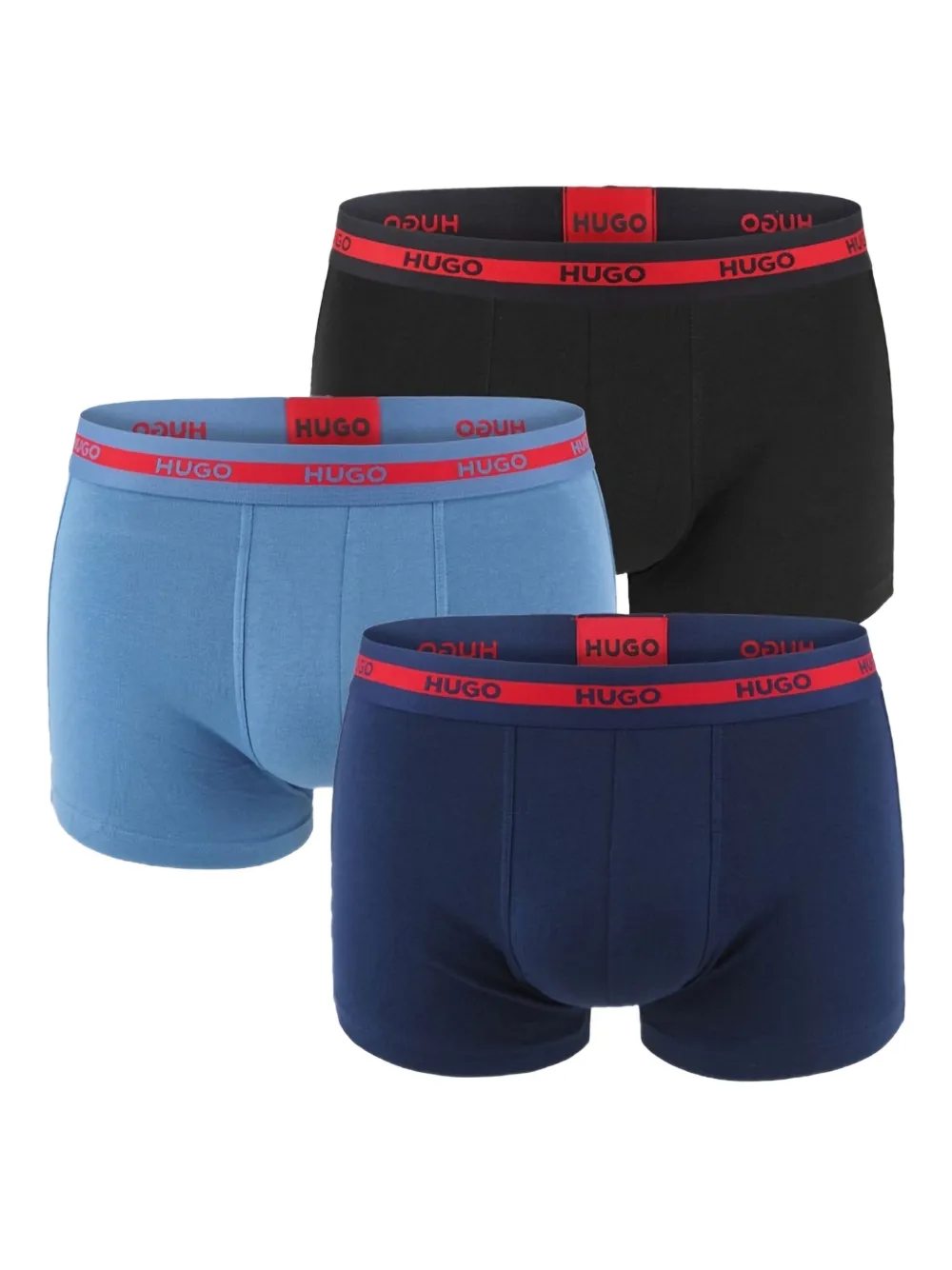 Hugo Boss Logo-waistband Boxers (pack Of Three)