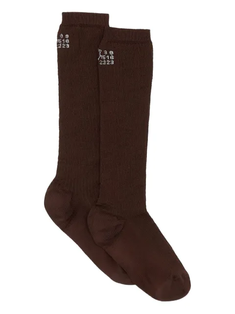 MM6 Maison Margiela Numbers-motif socks 