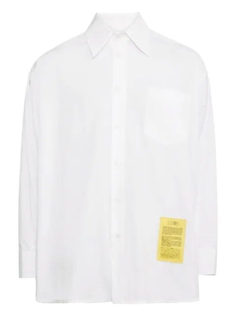 MM6 Maison Margiela numbers motif-patch shirt