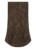 MM6 Maison Margiela jacquard midi skirt - Brown