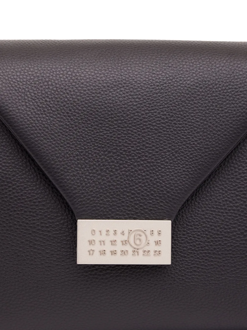 MAISON MARGIELA レザーショルダーバッグ ブラック MM6 Maison Margiela レザーショルダーバッグ | ブラック