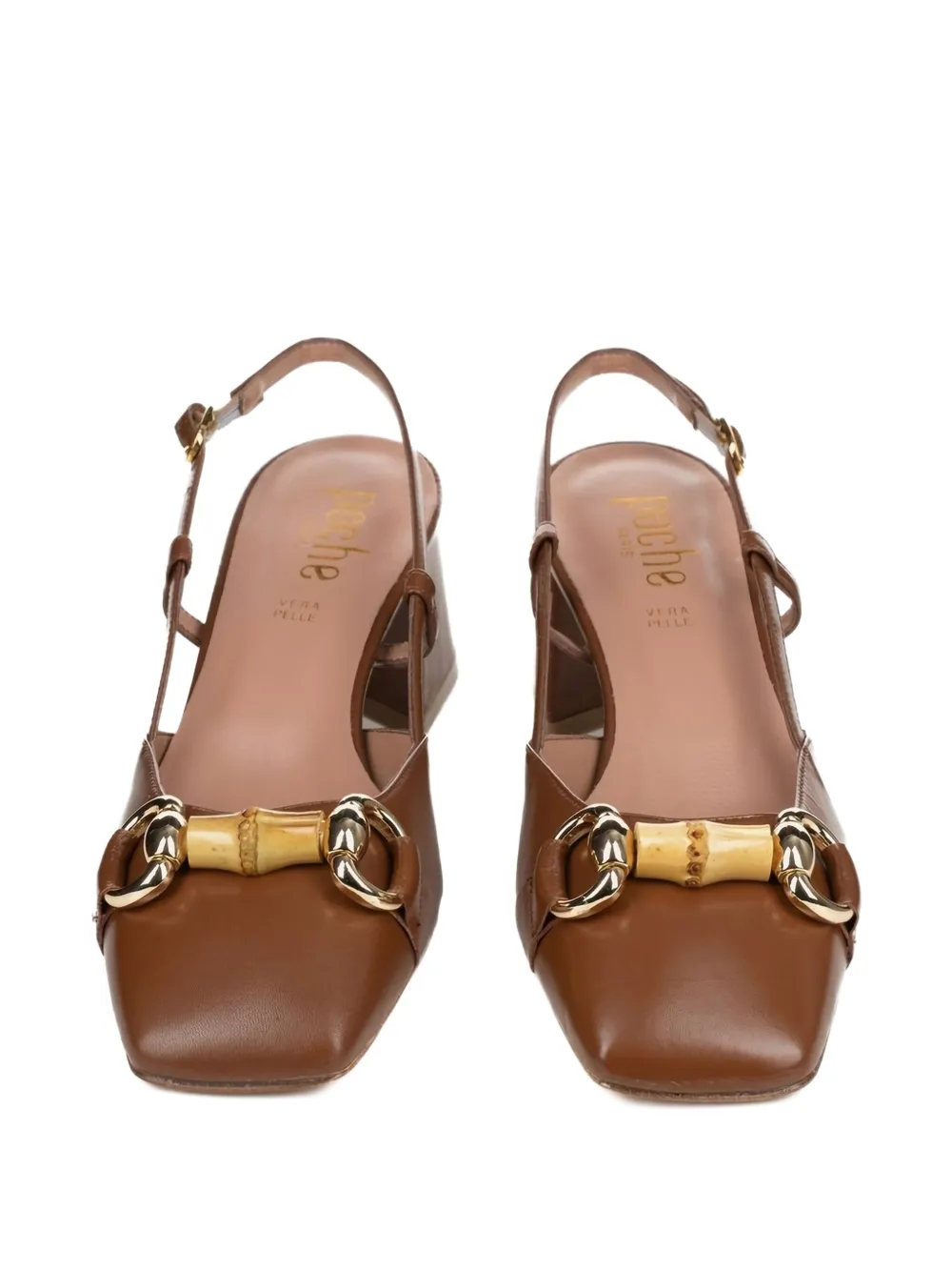 Poche Paris leather pumps Neutrals